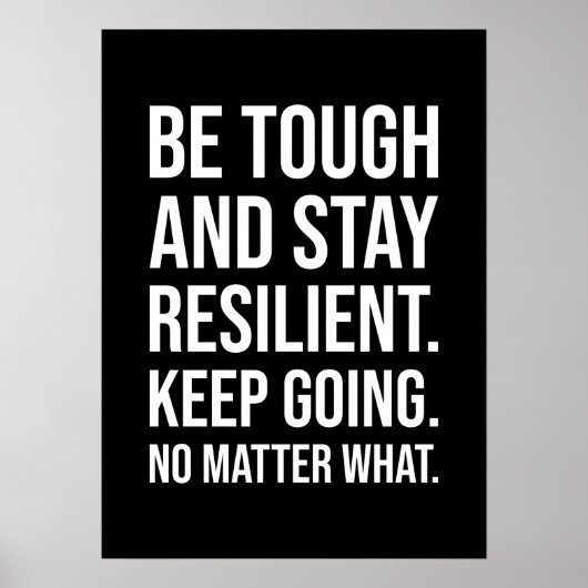 Succes en Gym Motivatie Poster (Voorkant)