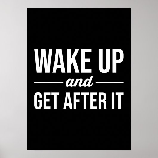 Succes en Gym Motivatie Poster (Voorkant)