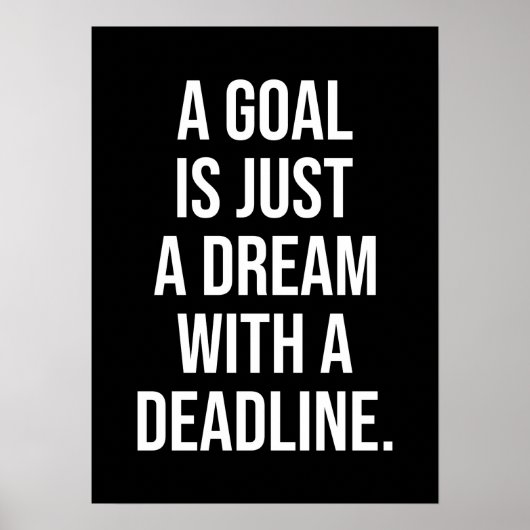 Succes en Gym Motivatie Poster (Voorkant)