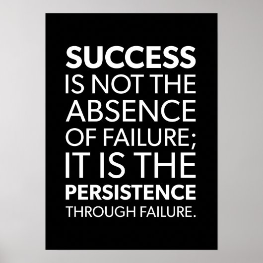 Succes en Gym Motivatie Poster (Voorkant)