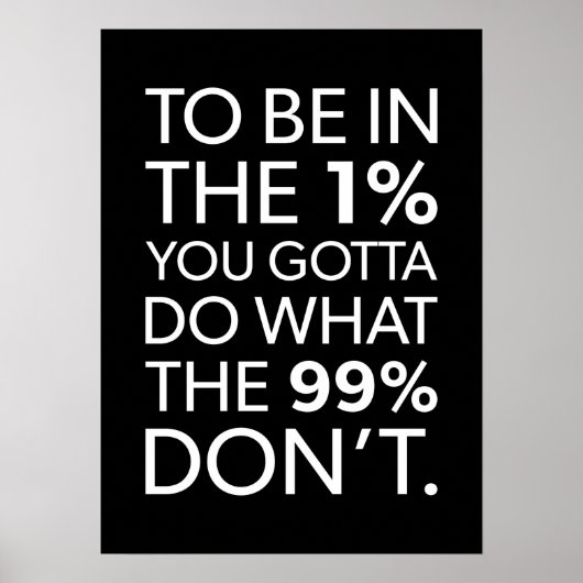 Succes en Gym Motivatie Poster (Voorkant)