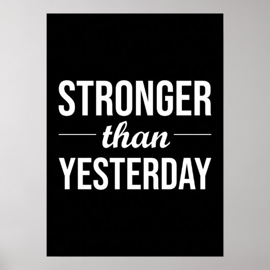 Succes en Gym Motivatie Poster (Voorkant)