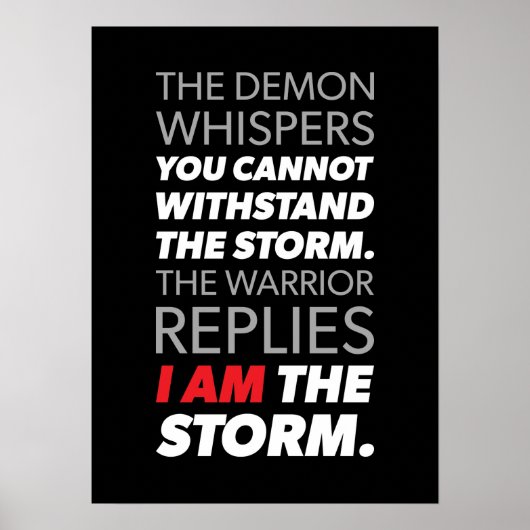 Succes en Gym Motivatie Poster (Voorkant)