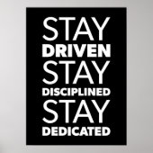 Succes en Gym Motivatie Poster (Voorkant)