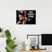 Succes en Gym Motivatie Poster (Thuiskantoor)