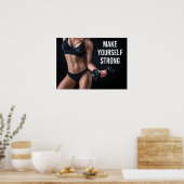 Succes en Gym Motivatie Poster (Keuken)