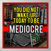 Succes en Gym Motivatie Poster (Voorkant)