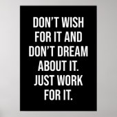 Succes en Gym Motivatie Poster (Voorkant)