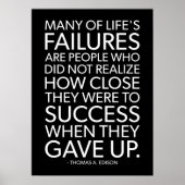 Succes en Gym Motivatie Poster (Voorkant)