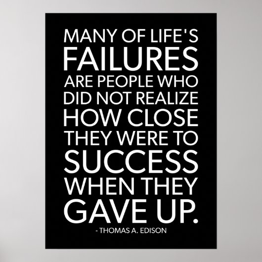 Succes en Gym Motivatie Poster (Voorkant)