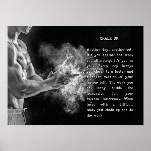 Succes en Gym Motivatie Poster (Voorkant)