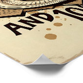 Succes en koffie - Grappig  Motivatie Poster (Hoek)