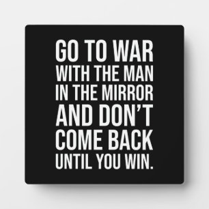 Succes en Motivatie gym Plaque Fotoplaat