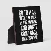 Succes en Motivatie gym Plaque Fotoplaat (Voorkant)