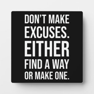 Succes en Motivatie gym Plaque Fotoplaat