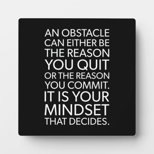 Succes en Motivatie gym Plaque Fotoplaat (Voorkant)