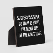 Succes en Motivatie gym Plaque Fotoplaat (Voorkant)