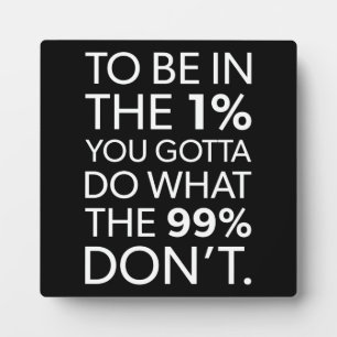 Succes en Motivatie gym Plaque Fotoplaat