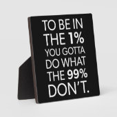 Succes en Motivatie gym Plaque Fotoplaat (Voorkant)