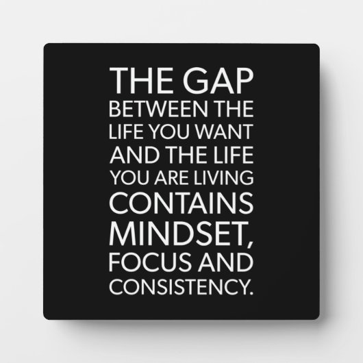 Succes en Motivatie gym Plaque Fotoplaat (Voorkant)