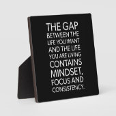 Succes en Motivatie gym Plaque Fotoplaat (Voorkant)