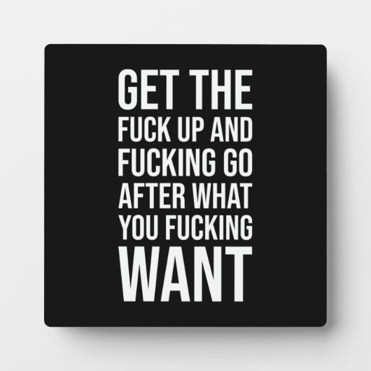 Succes en Motivatie gym Plaque Fotoplaat (Voorkant)