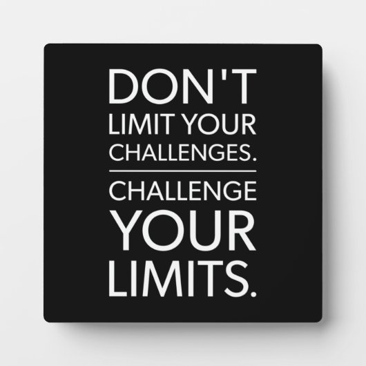 Succes en Motivatie gym Plaque Fotoplaat (Voorkant)