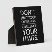 Succes en Motivatie gym Plaque Fotoplaat (Voorkant)