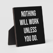 Succes en Motivatie gym Plaque Fotoplaat (Voorkant)