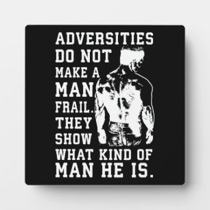 Succes en Motivatie gym Plaque Fotoplaat