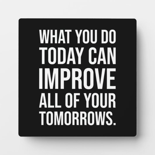 Succes en Motivatie gym Plaque Fotoplaat (Voorkant)