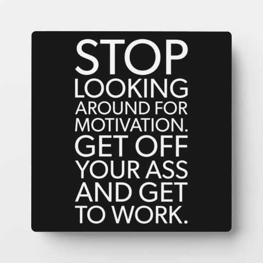 Succes en Motivatie gym Plaque Fotoplaat (Voorkant)