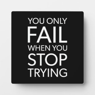 Succes en Motivatie gym Plaque Fotoplaat