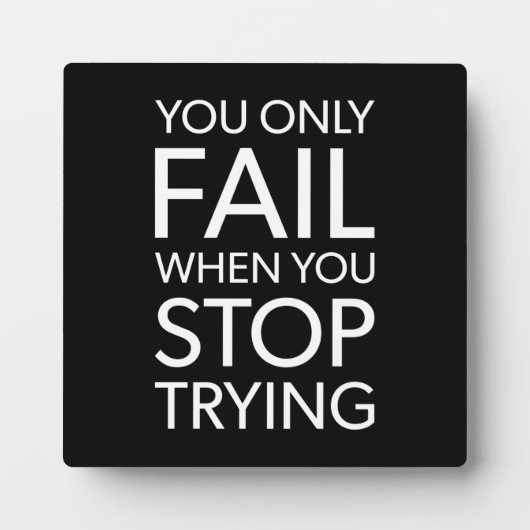 Succes en Motivatie gym Plaque Fotoplaat (Voorkant)