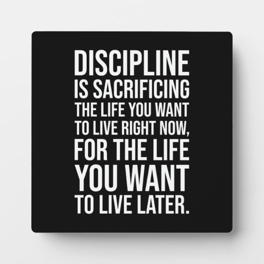 Succes en Motivatie gym Plaque Fotoplaat (Voorkant)