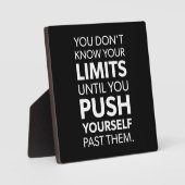 Succes en Motivatie gym Plaque Fotoplaat (Voorkant)