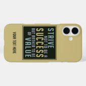 Succes en waarde Aangepaste Motivatie hoesjes (Achterkant (horizontaal))