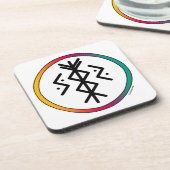 Succes en welvaart Bindrune Hard Plastic Onderzett Bier Onderzetter (Linkerzijde)