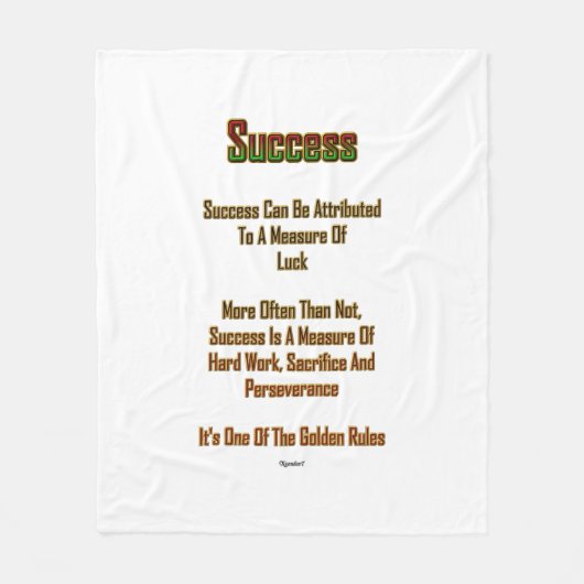 Succes Fleece Deken (Voorkant)