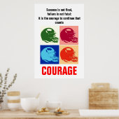 Succes Football Inspirerend Pop kunst stimuleren Poster (Keuken)