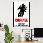 Succes Football Motivatie stimuleren Poster (Thuiskantoor)