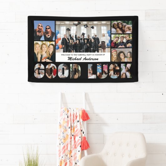 Succes Foto Collage Afscheidsfeest Spandoek (Insitu)