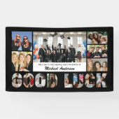 Succes Foto Collage Afscheidsfeest Spandoek (Horizontaal)