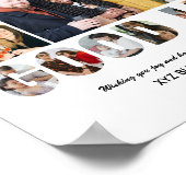 Succes Foto Collage Kantoor Collega Afscheid Poster (Hoek)