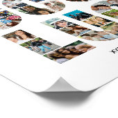 Succes Fotocollage Medewerker Afscheid Gepensionee Poster (Hoek)