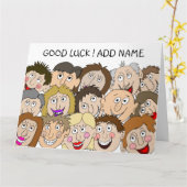 Succes Funny Faces Kaart (Gele Bloem)