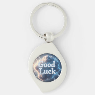 Succes - Gloeiende wolkentypografie met lichte be Sleutelhanger