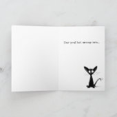 Succes Grappig Custom Lucky Black Cat Kaart (Binnen)