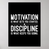 Succes, Hustle, Grind en Gym Motivatie Poster (Voorkant)