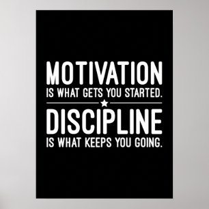 Succes, Hustle, Grind en Gym Motivatie Poster